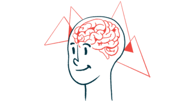 gene therapy | Sanfilippo Syndrome News | Illustration of brain seen through the skull of smiling face