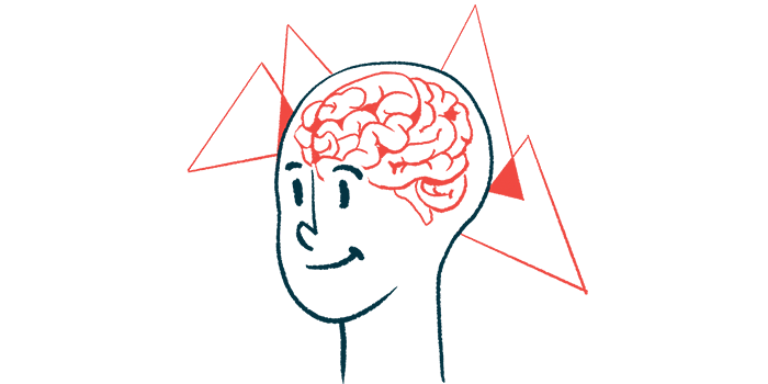 gene therapy | Sanfilippo Syndrome News | Illustration of brain seen through the skull of smiling face