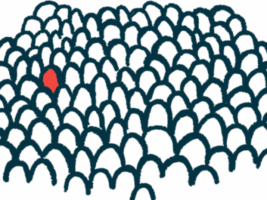 An illustration shows a lone rare person in a crowd.