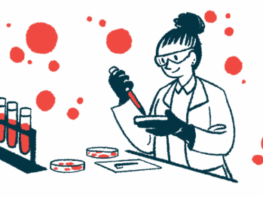 An illustration of a researcher in a lab.