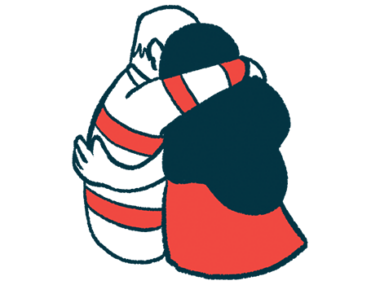 National Organization for Rare Disorders | illustration of two people hugging