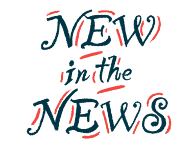 The words NEW in the NEWS is shown as a graphic.