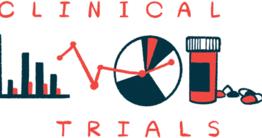 An illustration labeled 'clinical trials' shows charts and a pill bottle.